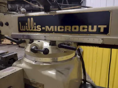 3 HP WILLIS  MODEL #MICRO CUT 1050 CNC TRAK AGE2 CONTROL RAM TYPE MILL: YOBRO #24806