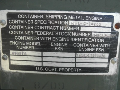 USED CONTAINER 8V92TA