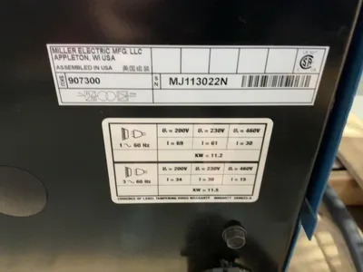 Used MILLER MILLERMATIC 350P INDUSTRIAL-GRADE, MULTI-PROCESS PULSED MIG WELDER Mig Welders Michigan US | Miedema Asset Management Group #1423460