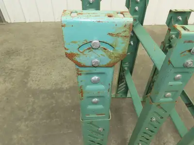 18"W Conveyor Leg Stationary Floor Support GREEN 24-1/4" to 38-1/2"H