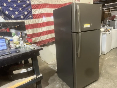USED GE FREEZER ON TOP