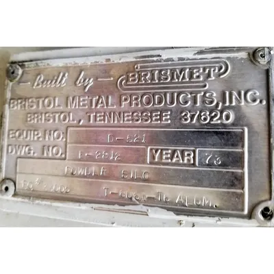 Used 160 Cubic Foot Aluminum storage bin hopper silo