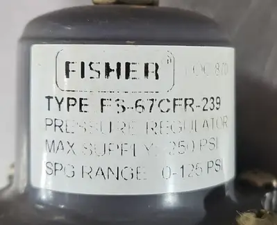 USED Fisher Fisher FS-67CFR-239