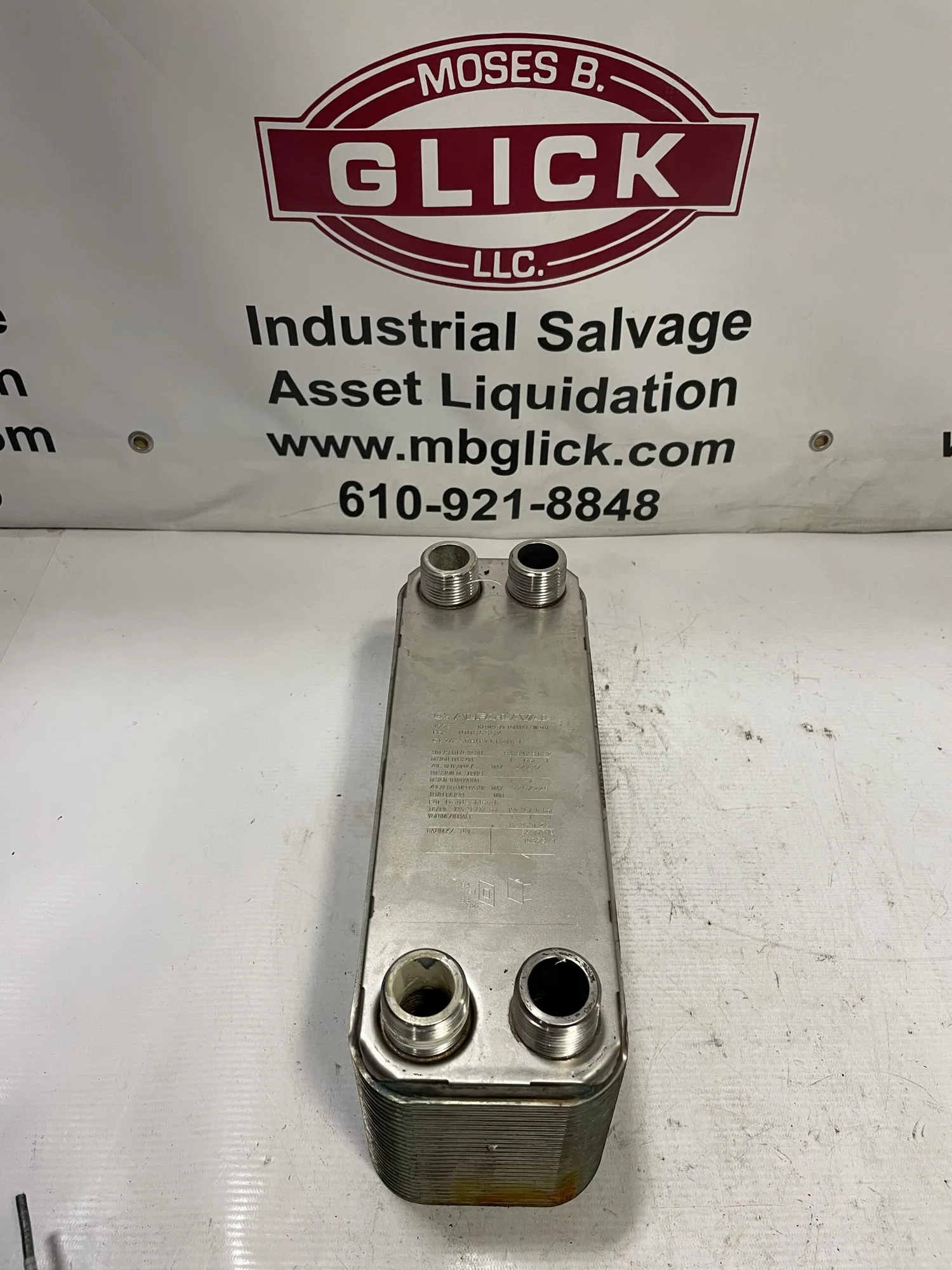 ALFA-LAVAL CB26-50H Stainless Steel Brazed Plate Heat Exchanger 1.20L 27bar