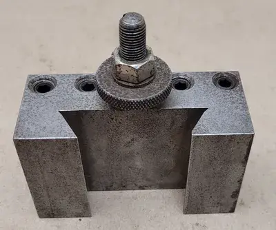 CXA 1 LATHE TOOL POST HOLDER, 13 TO 18" LATHE SWING, 3/4" MAX TOOL SIZE
