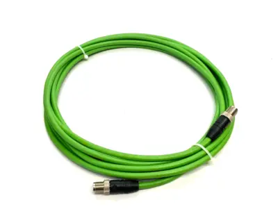 USED LUMBERG AUTOMATION PROFINET DOUBLE ENDED CONNECTION CABLE