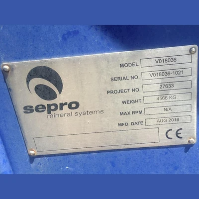 Used 2018 SEPRO MINERAL SYSTEMS V018036 Vibratory Screens US | Savona Equipment LTD #1419566