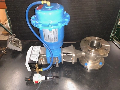 3" Jamesbury V-Ball Valve Air Operated Stainless New Storeroom Spare