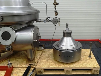 Westfalia MSD 130-01-076 warm milk separator, 316 SS.