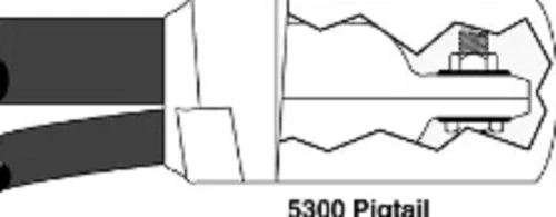 3M 5301 80-0080-0641-5 Motor Lead Pigtail Splice, 1 kV, 1-Hole, Kit of 3 Units [New]
