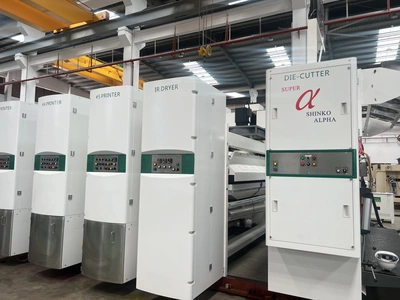 2025 SHINKO 1636 66" X 142" SHINKO SA1636-RDC 'SUPER-ALPHA' SERVO FLEXO FOLDER GLUER | Global Boxmachine, LLC (12)