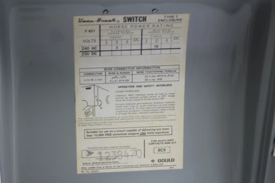 New | in-Stock Gould ITE F421 Switchgears California US | Davliegogo LLC #1705610