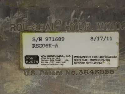 New | in-Stock VON RUDEN ROL-SEAL _UNKNOWN_ Hydraulic and Pneumatic Motors Indiana US | Arrow Industrial #633891