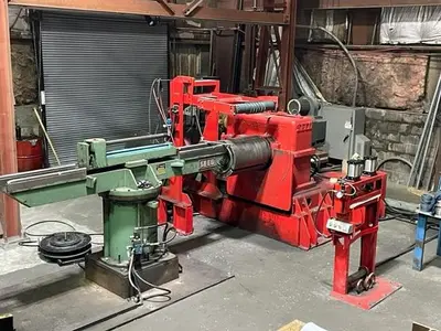 24" x .095" x 10,000Lbs. SECO Slitting Line w/ Banding Line (Used)