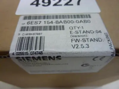 New | in-Stock SIEMENS 6ES7 154-8AB00-0AB0 Circuit Boards Michigan US | Ideal Machinery #1277230