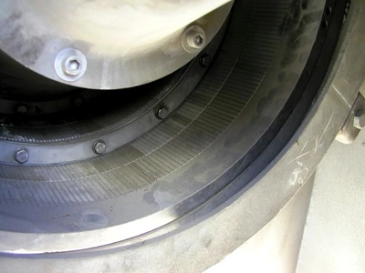 Bird/Escher-Wyss ML-500 2-stage pusher centrifuge, SS.