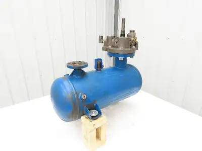 Screw Air Compressor Air/Oil Tank w/Filter 5 Gallon 175 PSI Flanged Ports