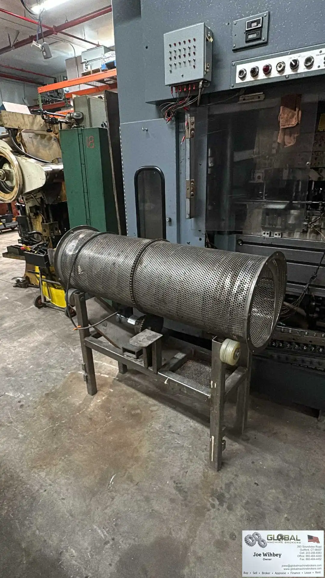 Custom S.S Rotary Drum Parts Dryer Finishing Tunnel 4ft Long x 15" Dia.