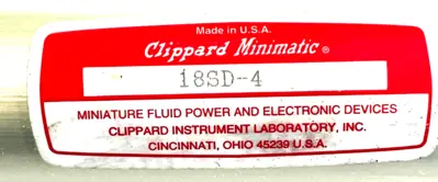 NEW CLIPPARD 18SD-4 PNEUMATIC CYLINDER 18SD4