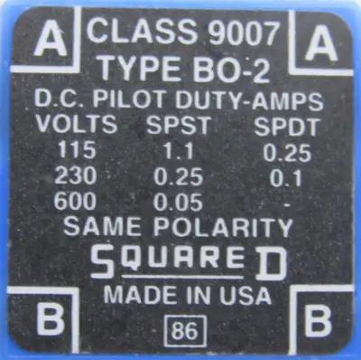 NEW SQUARE D 9999-MK-2 PNEUMATIC TIMER 9007-BO-2 9999MK2