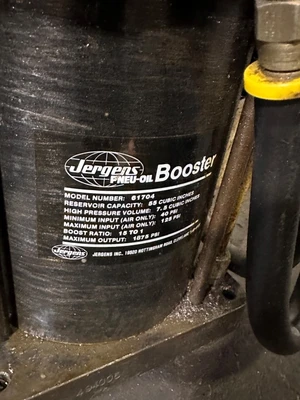 JERGENS 61704 PNEU-OIL BOOSTER