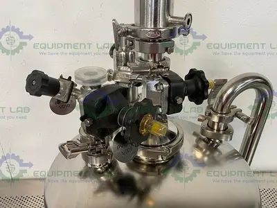 USED ALLOY PRODUCTS 45 LITER STAINLESS STEEL REACTOR 50 PSI W/ BOTTOM DRAIN & VALVES