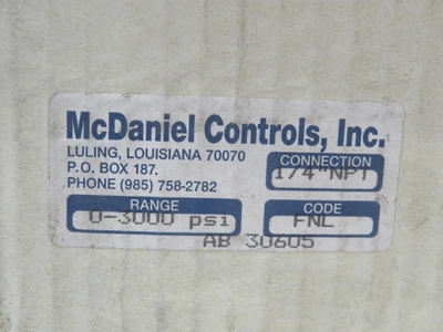 New | in-Stock MCDANIEL CONTROLS _UNKNOWN_ Electrical Controls Texas US | OCO Industrial #1679769