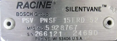 NEW RACINE PSV-PNSF-15ERD-52 PUMP PSVPNSF15ERD52 5928767