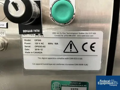 Used Optel Optel OP300 Case Label Inspection System with mk North America GUF-P 2000-AC Conveyor Inspection Machines Ohio US | Federal Equipment Company #1566149