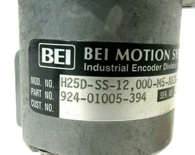 NEW BEI H25D-SS-12,000-M5-ABZC-7406R-LED-EM18