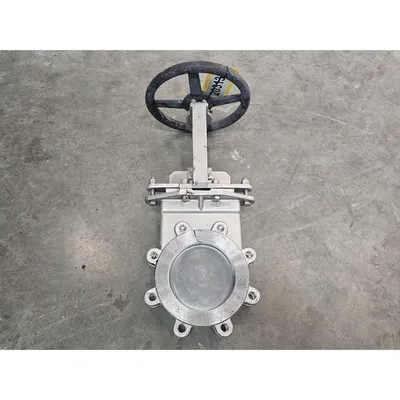 Used 6" Henry Pratt Co Stainless Steel Manual Knife Gate Valve - Fig. 77