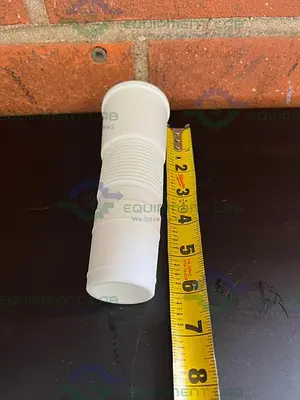 USED CHEMGLASS JOINT SIZE 45/50 LENGTH: MIN. 150 (MM), MAX. 165(MM), BELLOWS ADAPTER