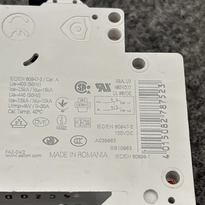 Used Eaton FAZ-C4/2 Circuit Breakers California US | Davliegogo LLC #1707087