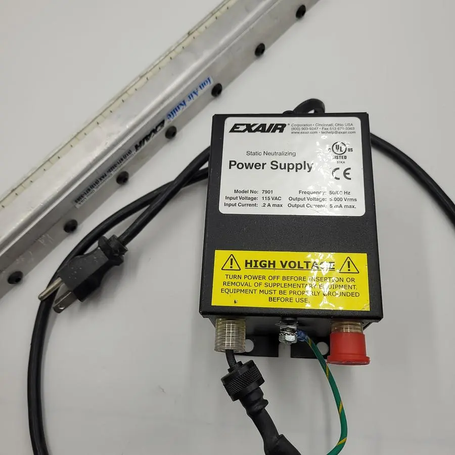 USED EXAIR EXAIR ION AIR KNIFE 31" 7130 & EXAIR POWER SUPPLY 7901