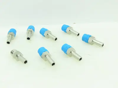 Hy-Lok Stainless Male Adapter Fitting  1/4" Tube x 1/8" NPT Pipe  LOT OF 8