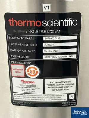 USED Thermo Scientific 300 Liter Thermo Scientific Single Use Fermenter