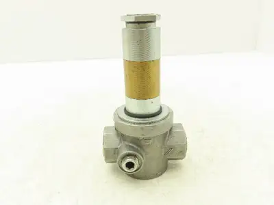 Krom Schroder VAN15-N02 Solenoid Valve 1/2" NPT Aluminum Body No Coil 2 Way Gas