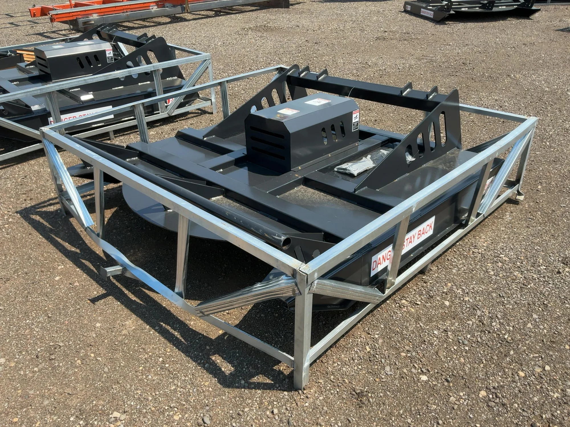 New JCT 72” Brush Mower Skid Steer Attachment, hydraulic driven with hoses and quick coupler fitting...