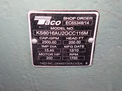 USED TACO INC KS8016AU2GCC116M