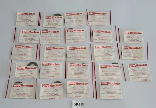 *BRAND NEW OLD STOCK* LOT OF 23 GPU Nuclear PCN402 Insulation Washers + Warranty