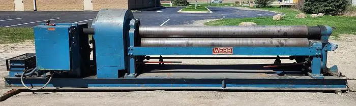 Used 1990 WEBB 7L-9010 Plate Bending Rolls including Pinch Wisconsin US | Lemke Machinery Sales #722317