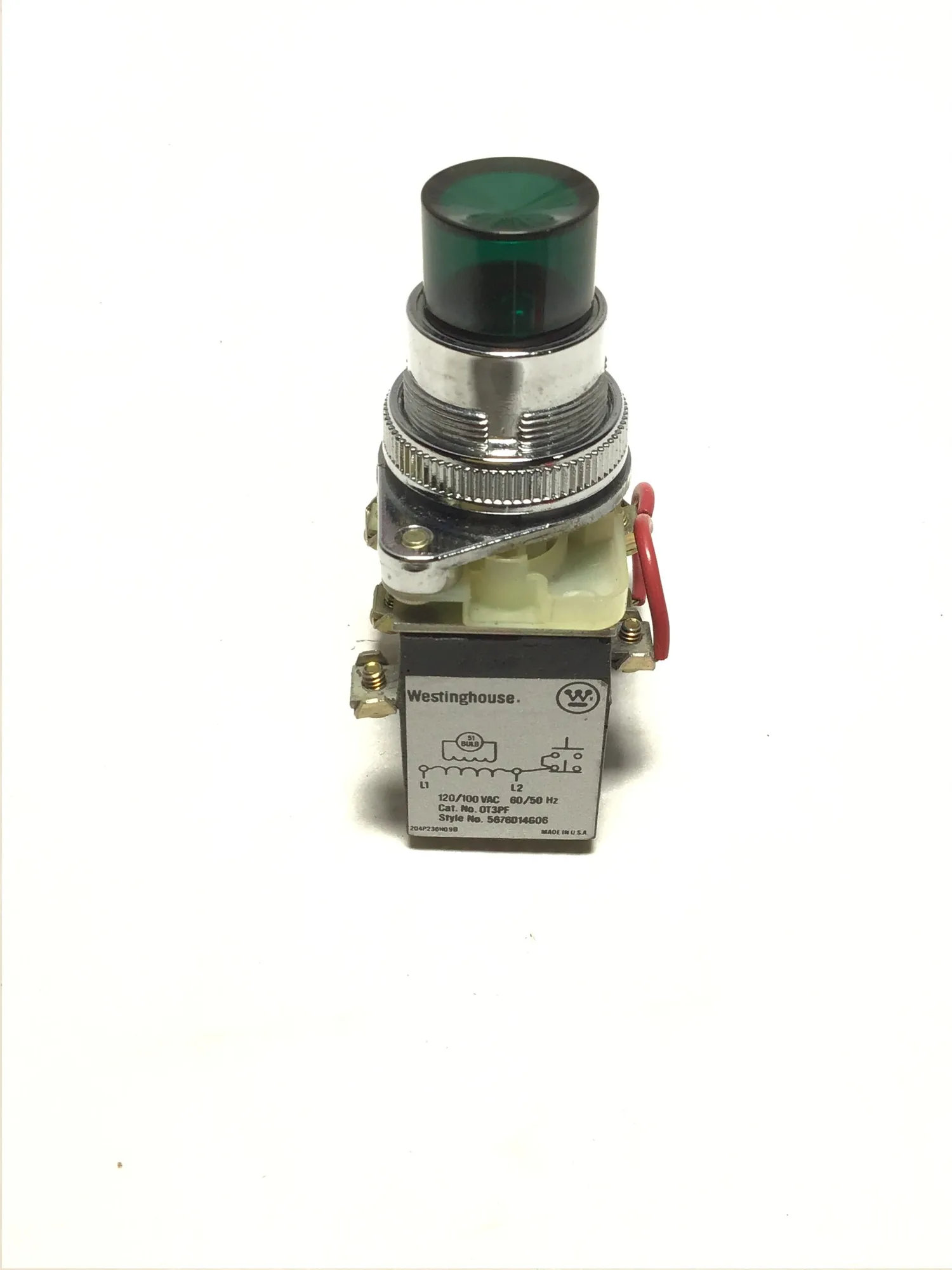 Westinghouse 0T3PF Push To Test Light