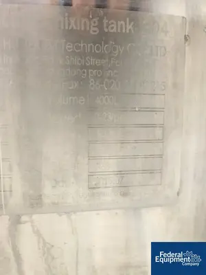 USED Hundom 4,000 Liter Hundom Process Kettle, S/S
