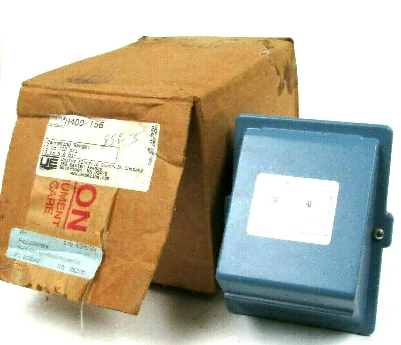 NEW UNITED ELECTRIC H400-156 PRESSURE SWITCH H400156
