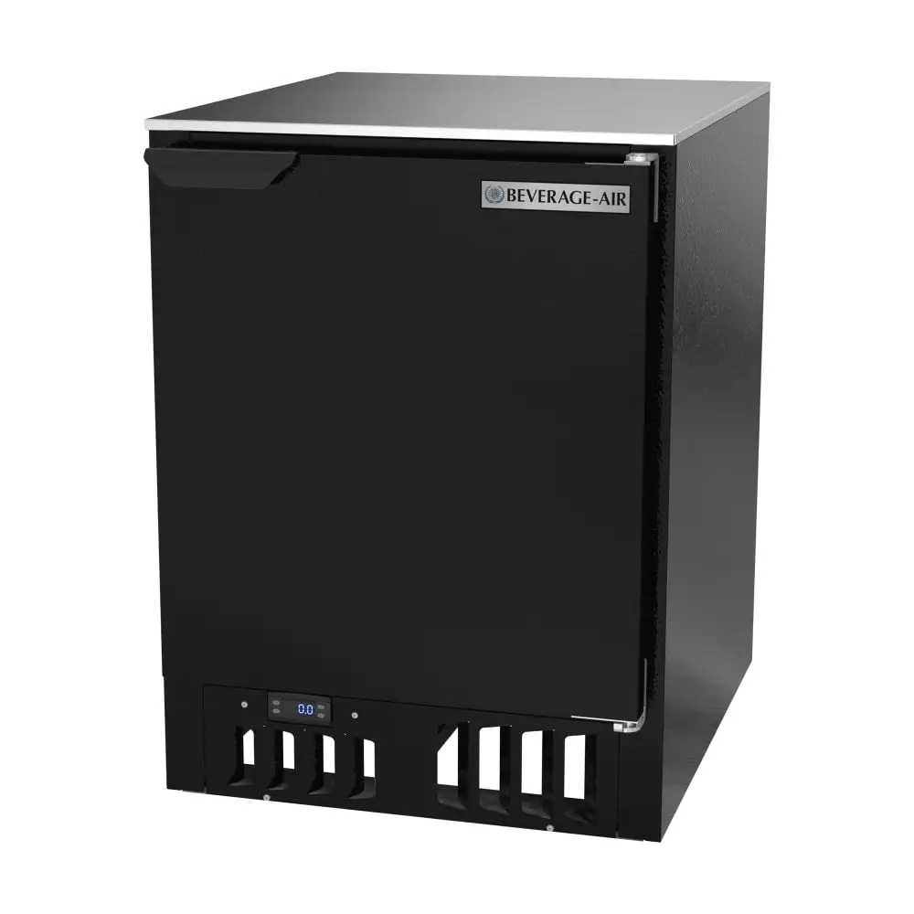 Beverage-Air FLG24HC-1-B 1 Section Glass Chiller - Black, 115v