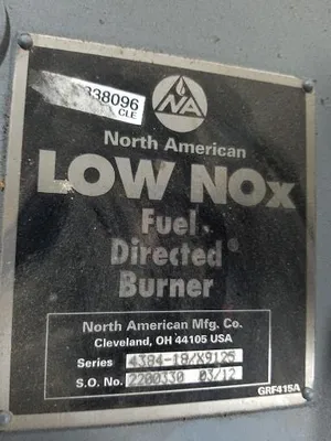 North American Low NOX Fuel Directed Burner 4384 18 X9125 New