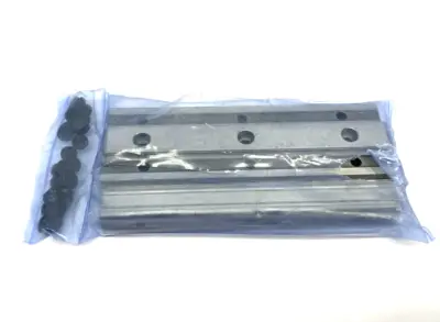 NEW BOSCH REXROTH BALL RUNNER GUIDE RAIL PKG OF 4 W/ CAPS