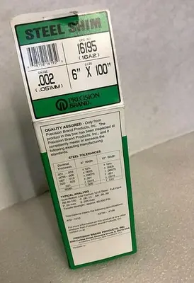PRECISION BRAND STEEL SHIM 16195
