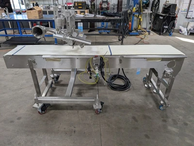 Vemag Portable Pneumatic Sheeting Head with KLEENLine Conveyor