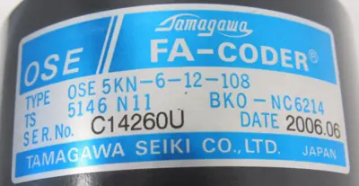 USED MITSUBISHI HA300C SERVO MOTOR OSE5KN-6-12-108 TS-5146-N11